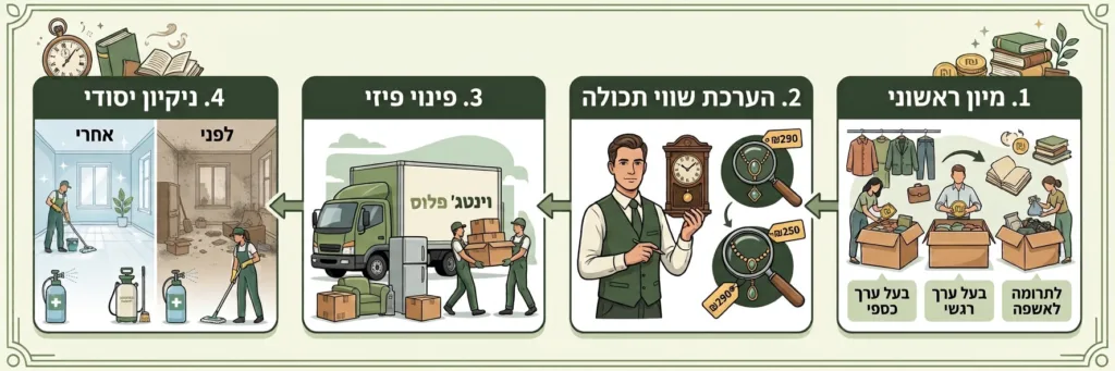 איך עובד תהליך פינוי עיזבון?
